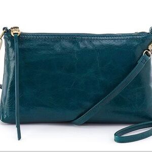 HOBO Teal Leather Crossbody Bag